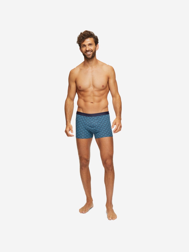 Men's Hipster Geometric Pima 3 Navy - 6