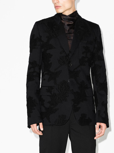 Ann Demeulemeester floral-print single-breasted blazer jacket outlook