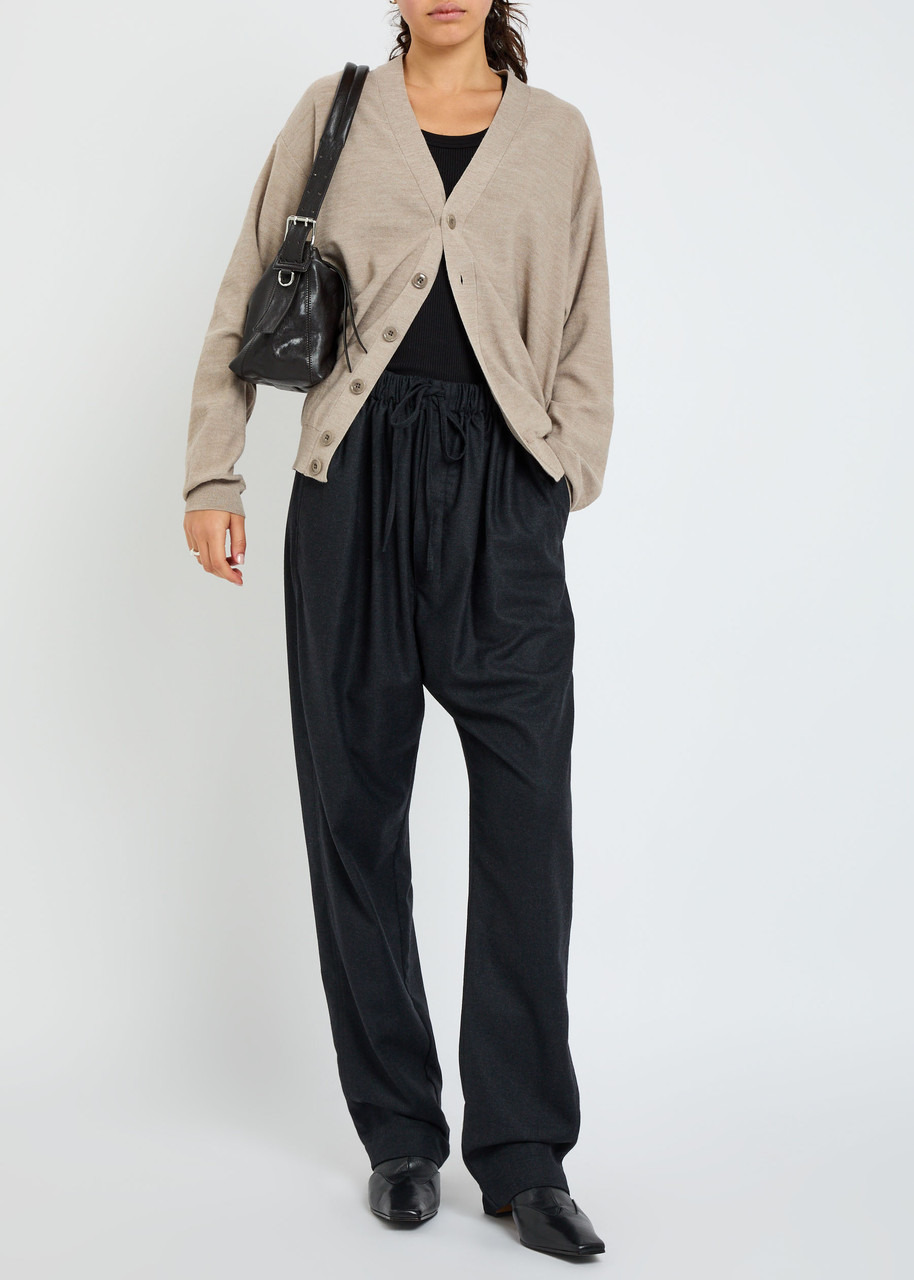 Lemaire Drawstring Cashmere-blend Trousers - 4