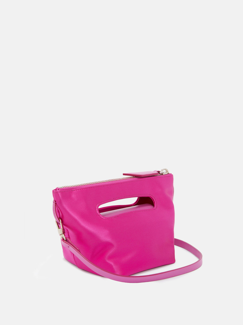 ''VIA DEI GIARDINI 15'' FUCHSIA TOTE BAG 3
