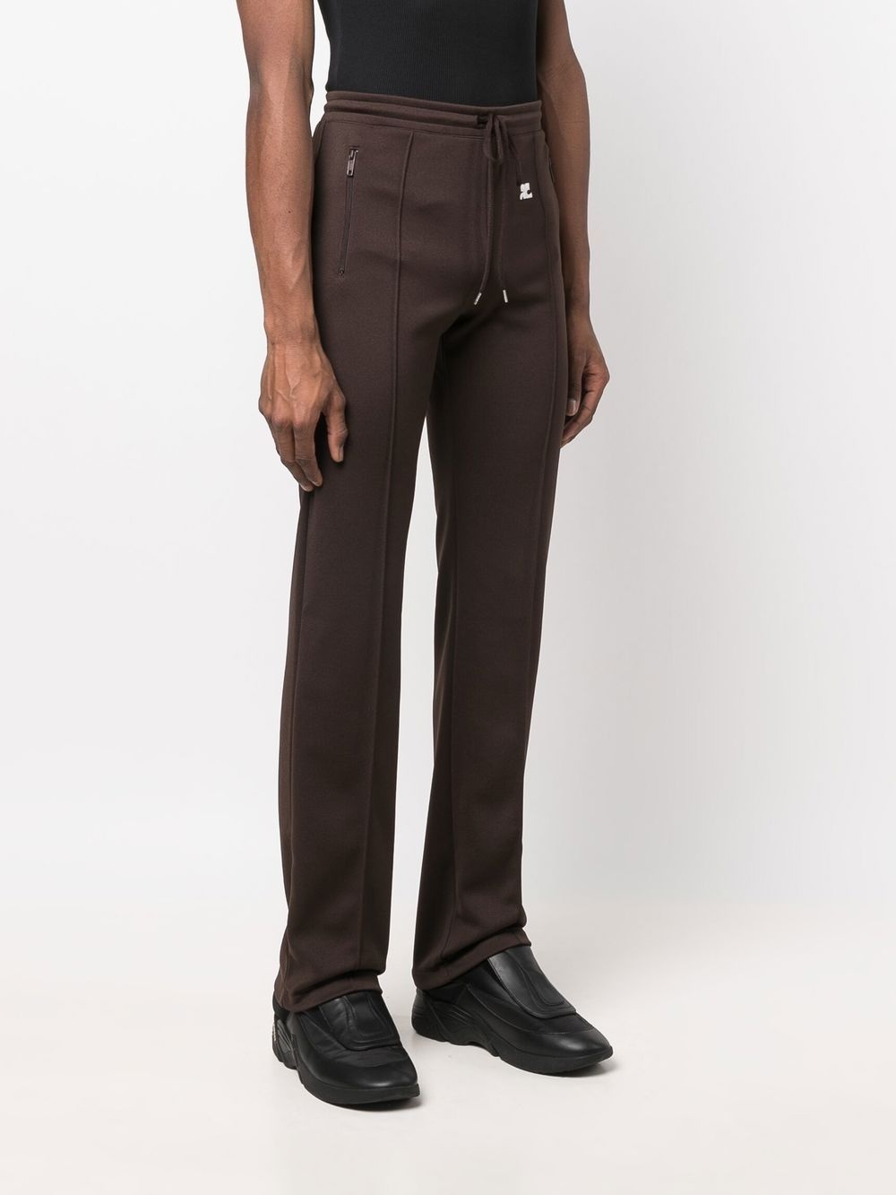 logo-appliqué trousers - 3