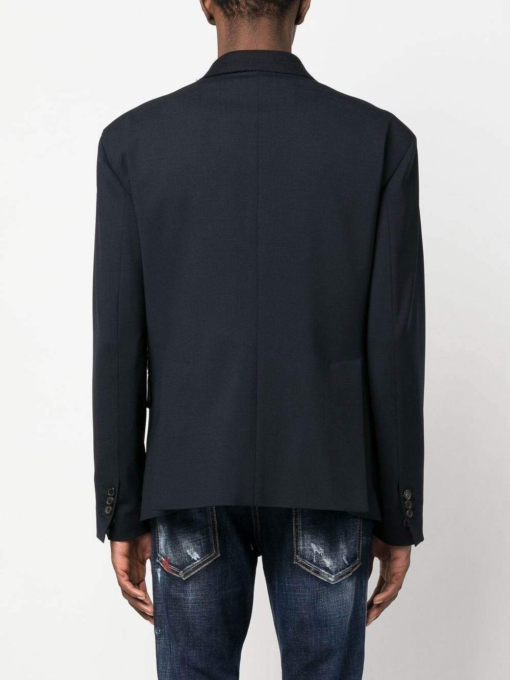 tailored single-breasted blazer - 4