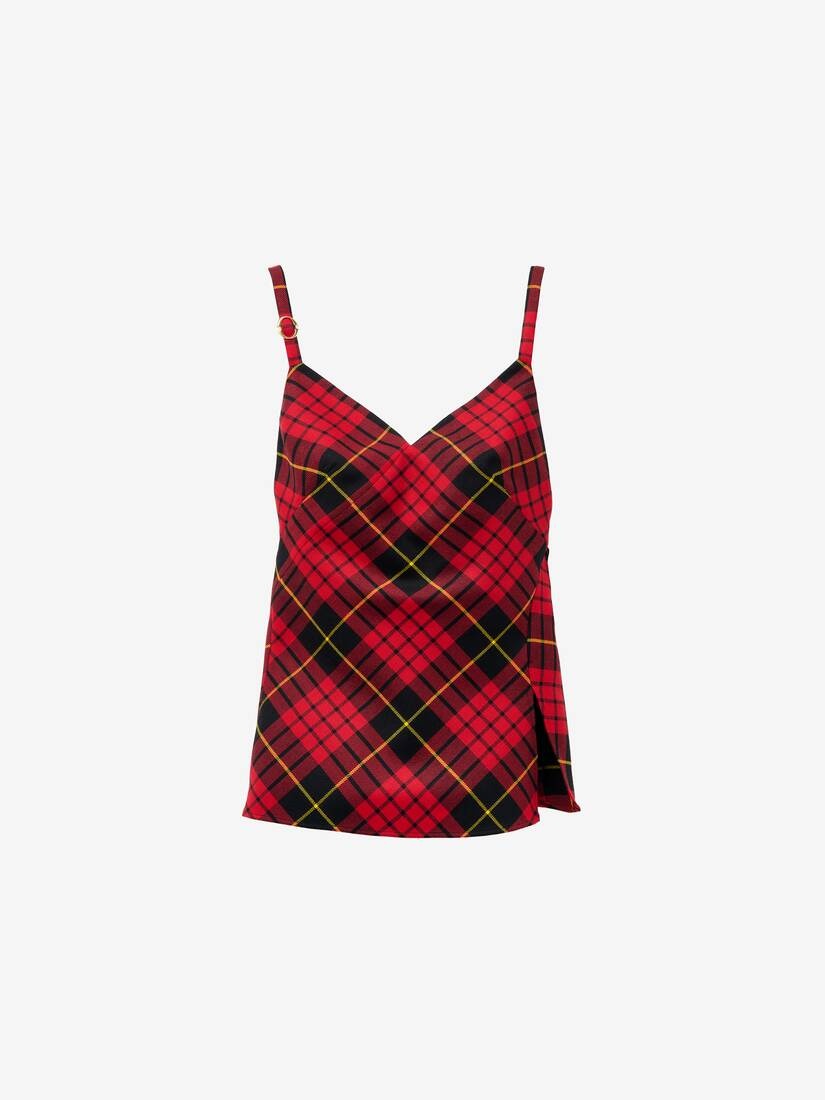 Tartan Back Drop Top - 2