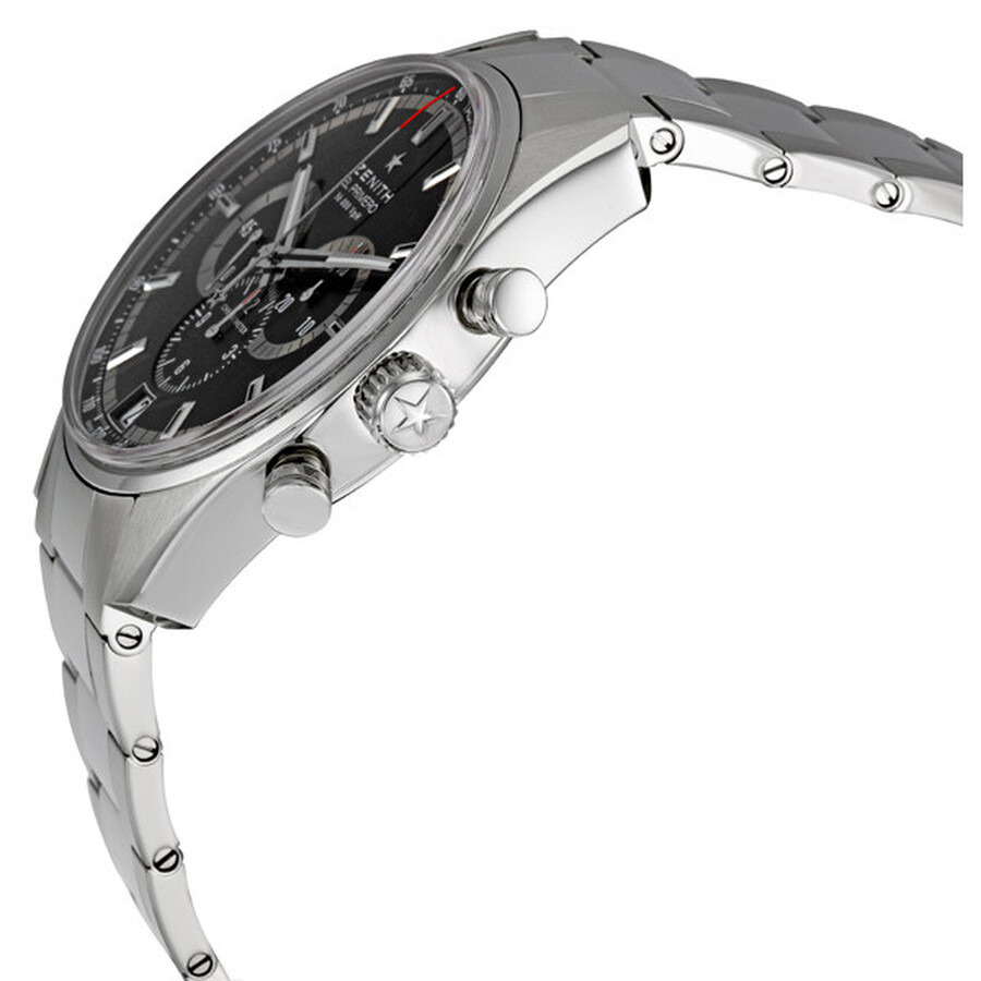 Pre-owned Zenith El Primero 36000 Vph Chronograph Black Dial Men's Watch 03.2040.400/21.M2040 - 2