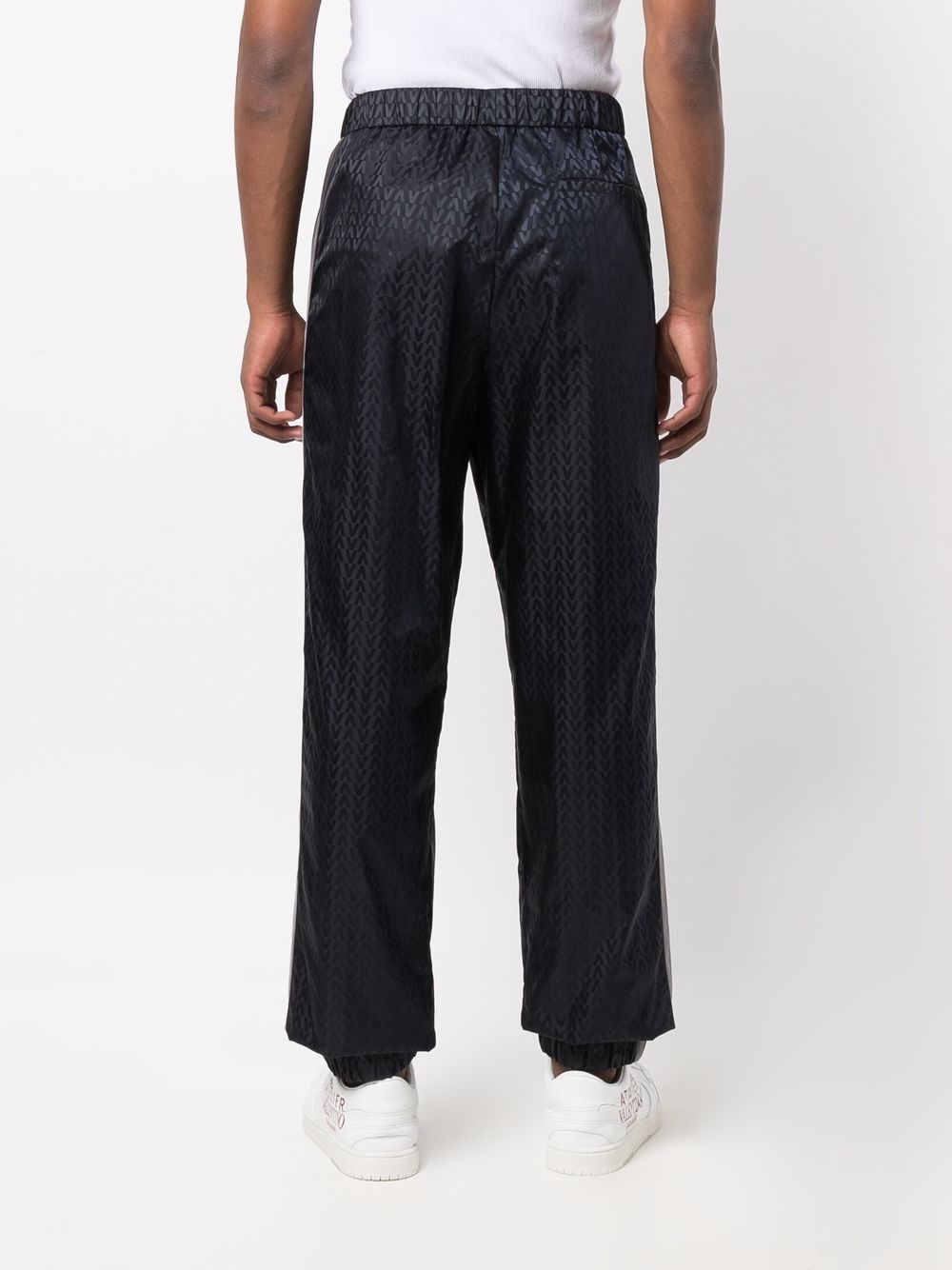 Optical Valentino-motif track pants - 4