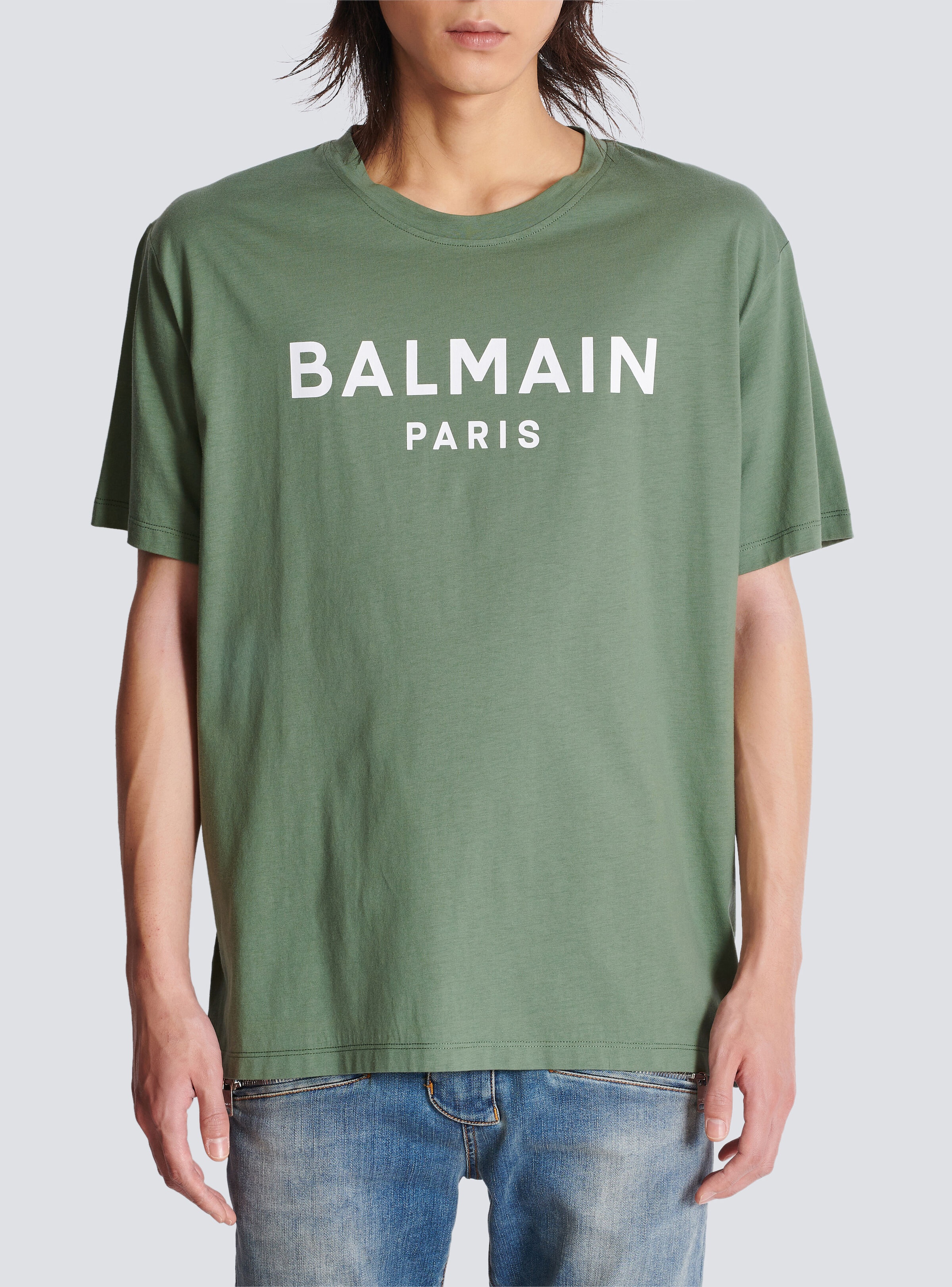 T-shirt with Balmain Paris print - 5