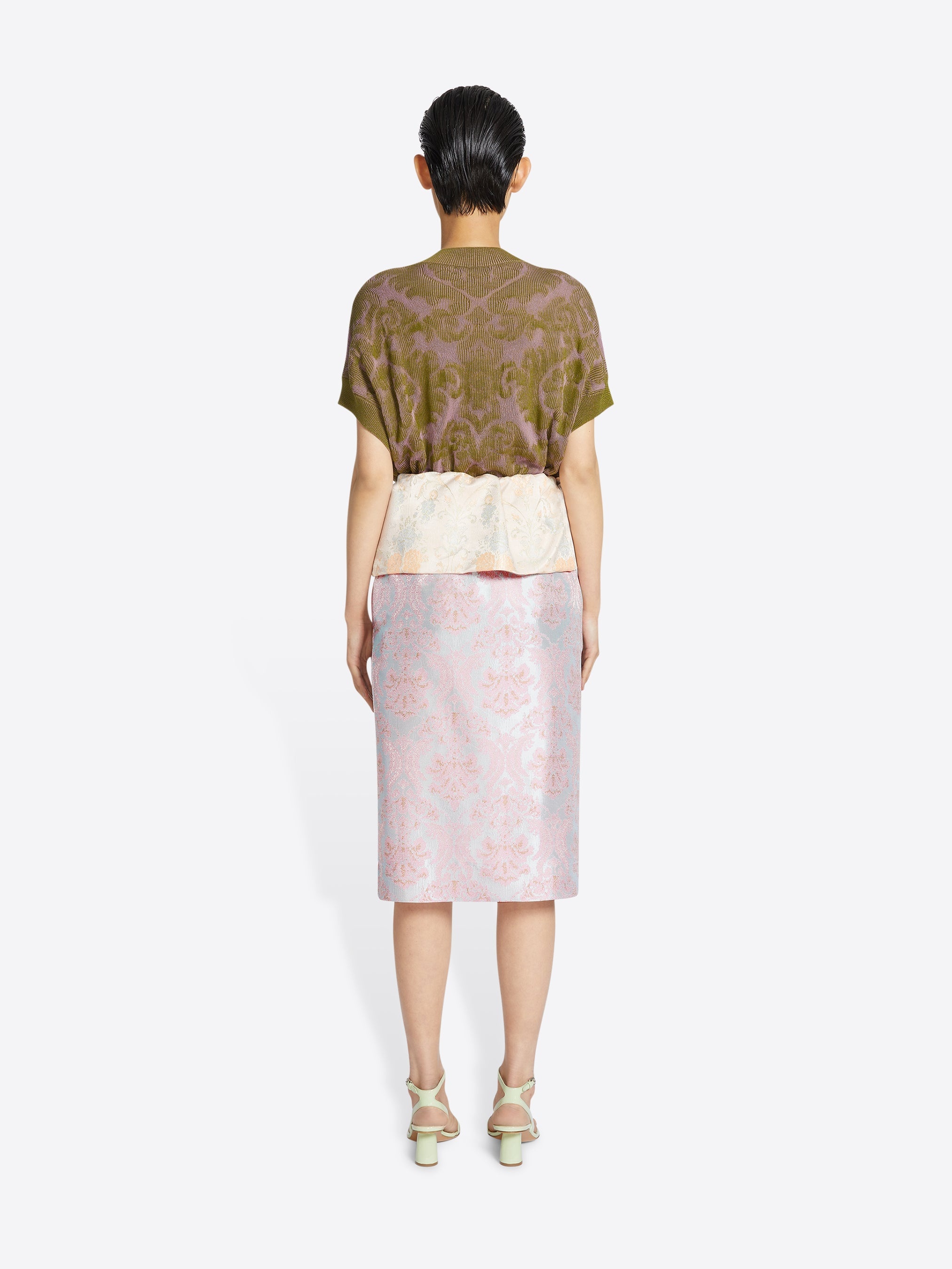 JACQUARD PEPLUM SKIRT - 4