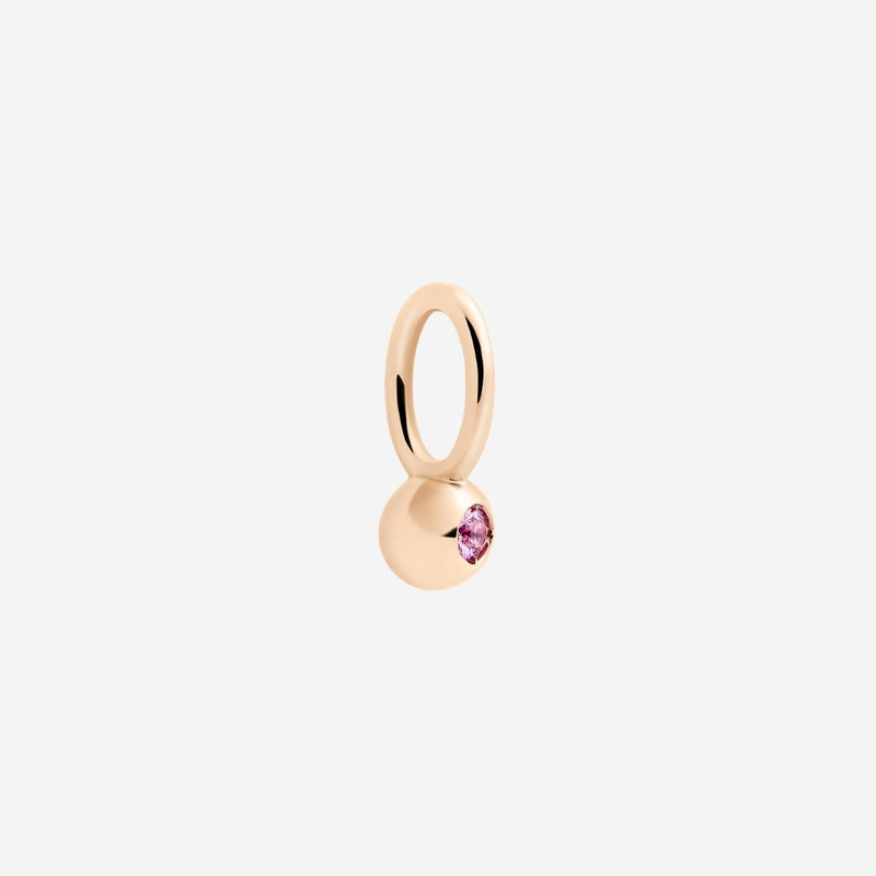 DoDo Rose Gold & Sapphire Bollicine Charm outlook