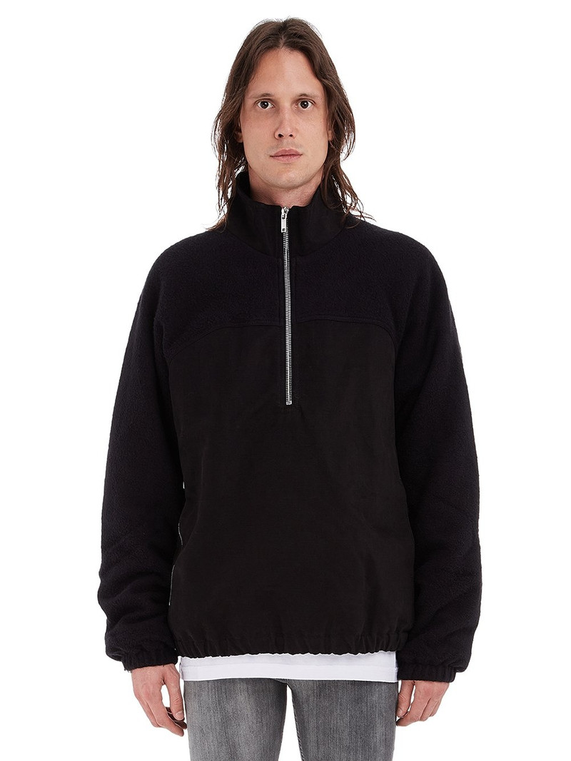 Black Pullover Windbreaker Jacket 1