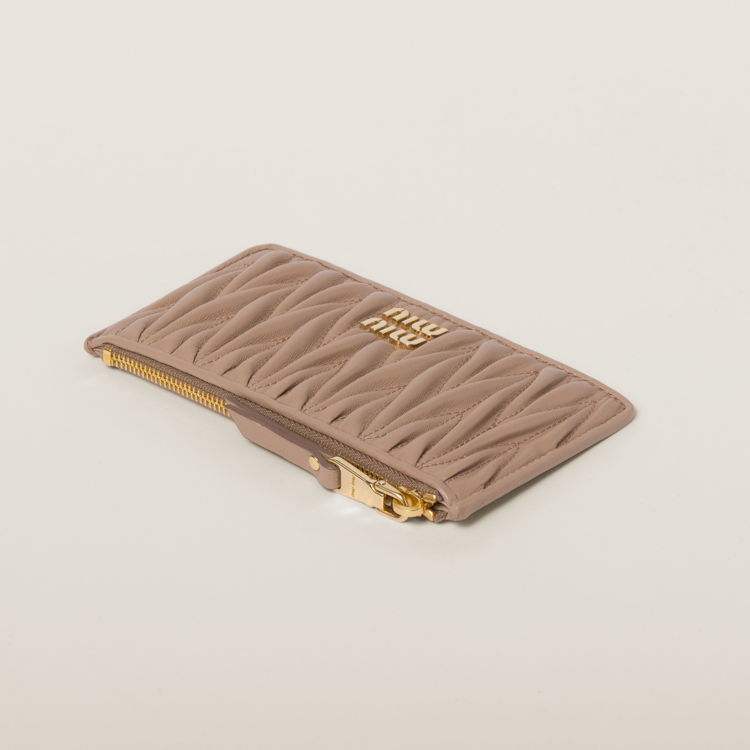 Matelassé nappa leather envelope wallet - 4