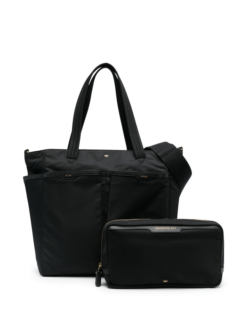 logo-detail oversized tote bag - 1