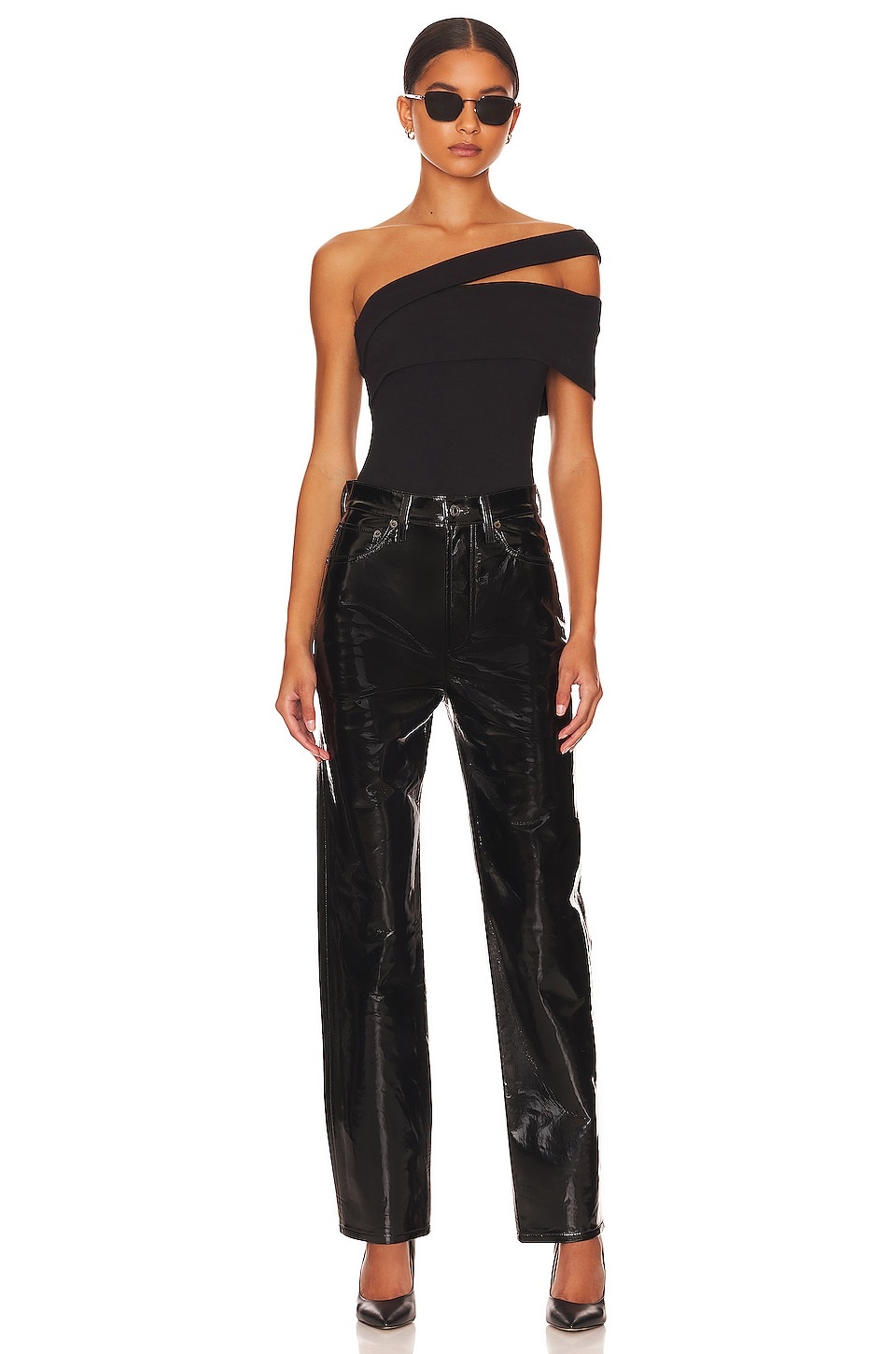 Recycled Leather 90's Pinch Waist - 4
