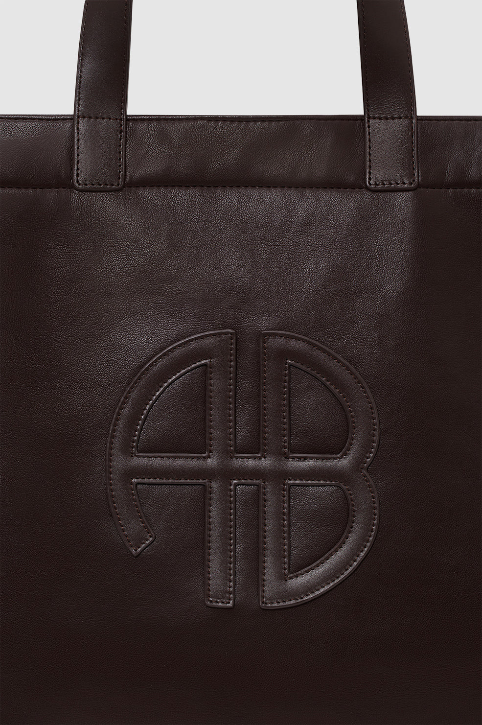 Large Rio Tote - Dark Brown Recycled Leather - 5