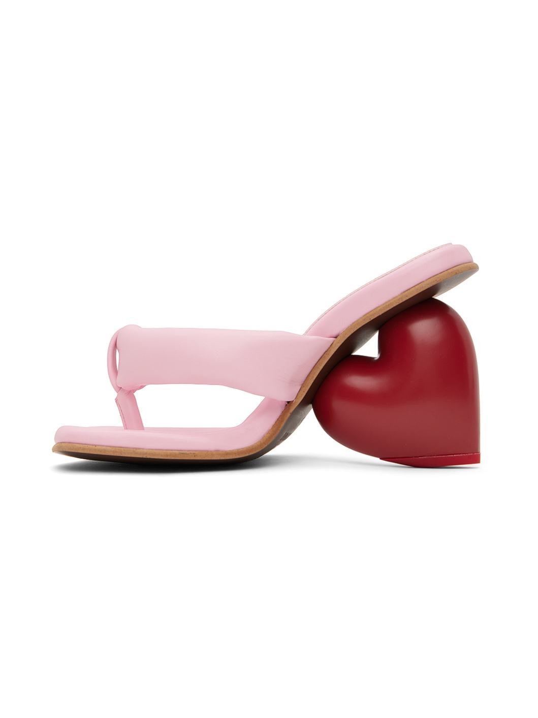 Pink & Red Love Mules - 3