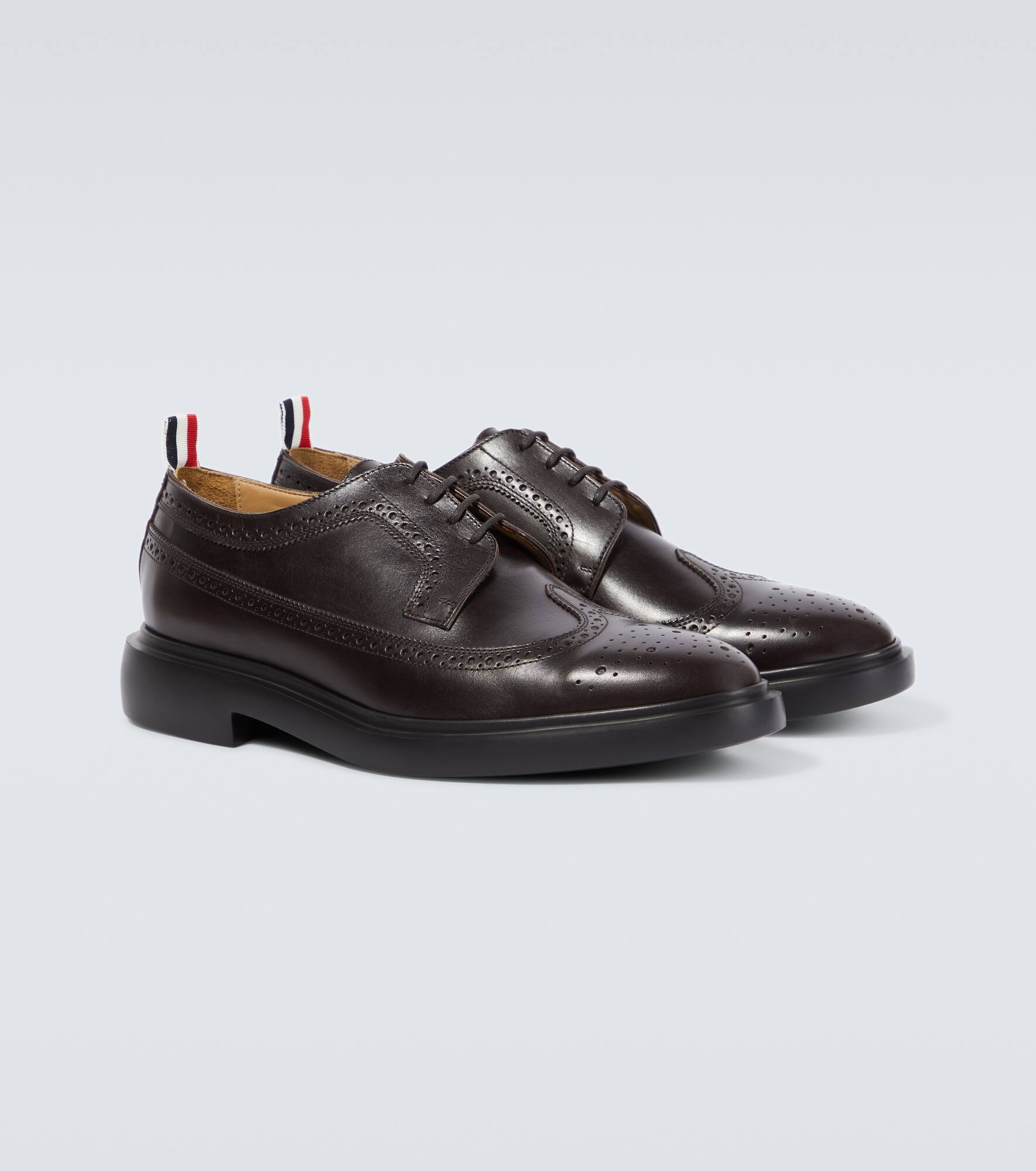 Longwing leather derby shoes - 5