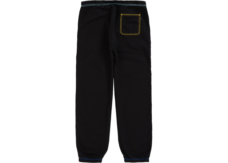 Supreme Supreme Big Stitch Sweatpant Black outlook