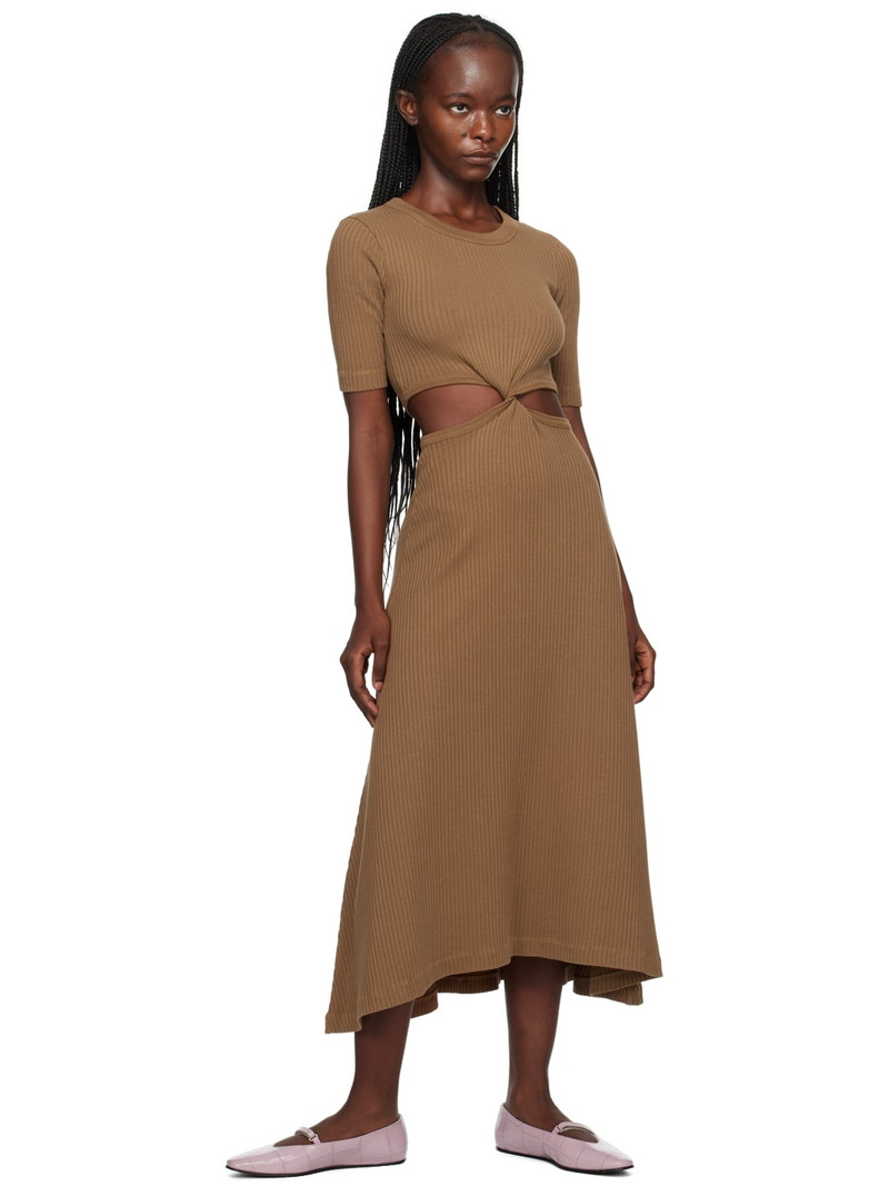 Citizens of Humanity Brown Nicola Midi Dress outlook