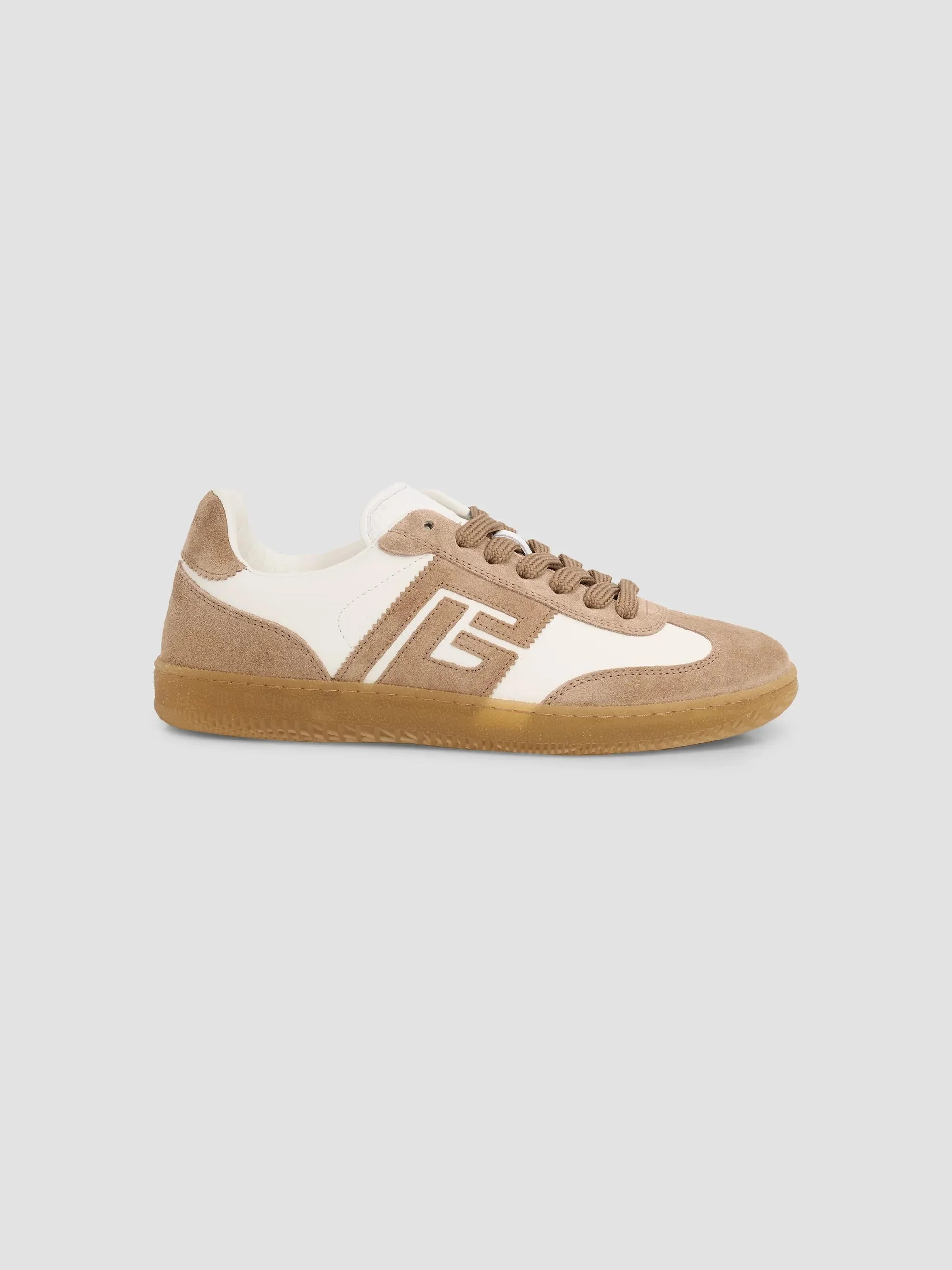 Women's Swan Low-Top Leather & Suede Sneakers - Taupe Blanc - 1