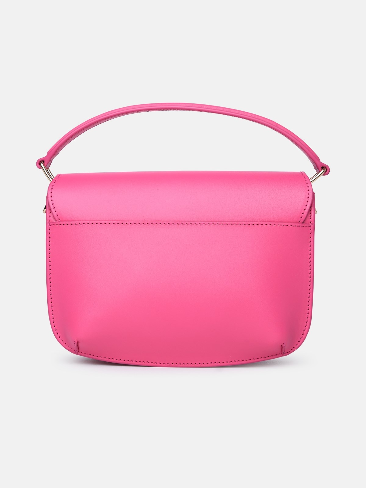 'SARAH' MINI FUCHSIA LEATHER BAG - 3