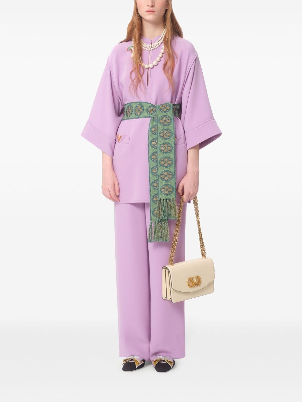 Valentino Silk wide-leg trousers | tessabit | REVERSIBLE