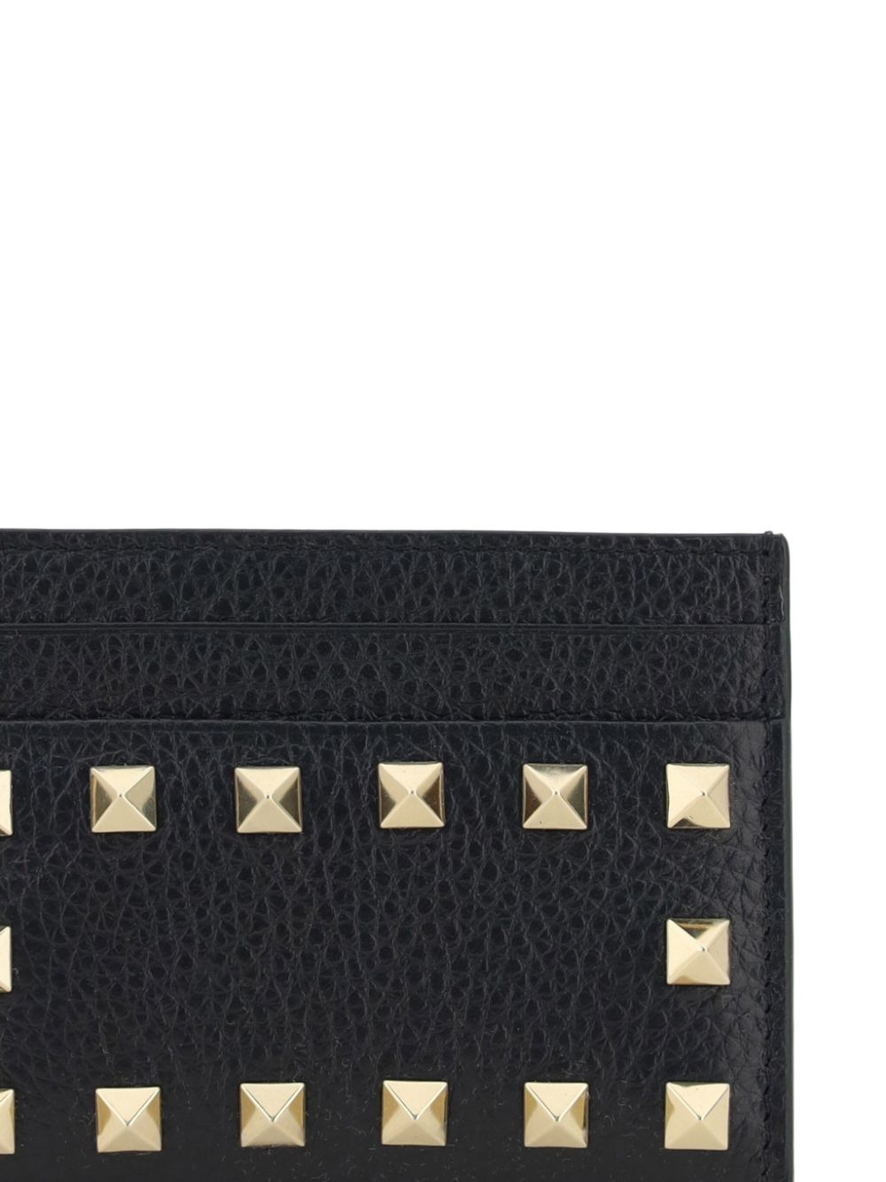 Rockstud Leather Card Case - 2