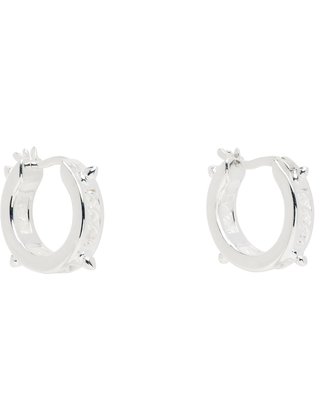 Precious Punk Huggie Earrings - 2