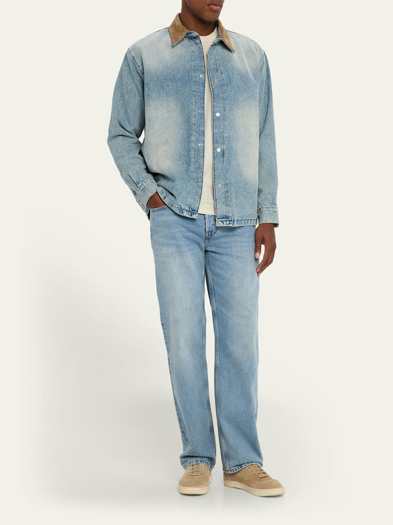 FRAME Men's Relaxed Light Wash Jeans outlook