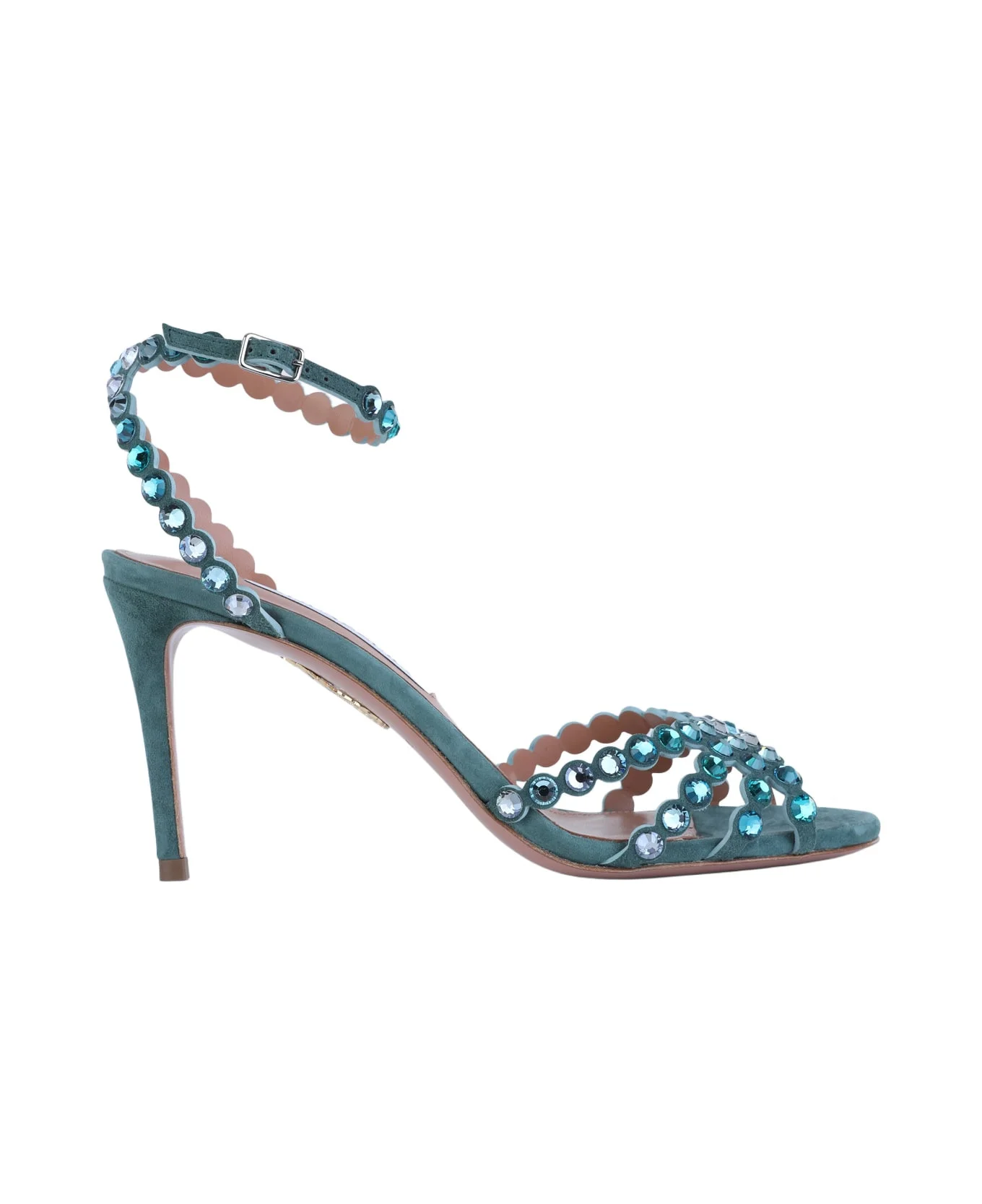 Turquoise Leather Tequila Sandals 85 - 1