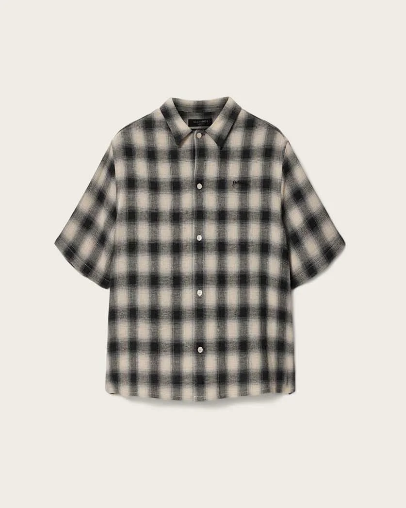 SHADOW SHORT SLEEVE BOXY CHECK SHIRT - 1