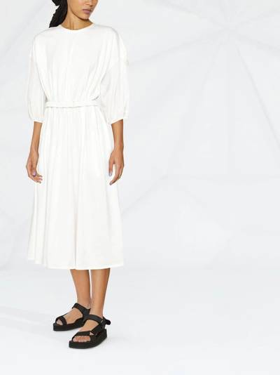 Moncler belted cotton midi dress outlook