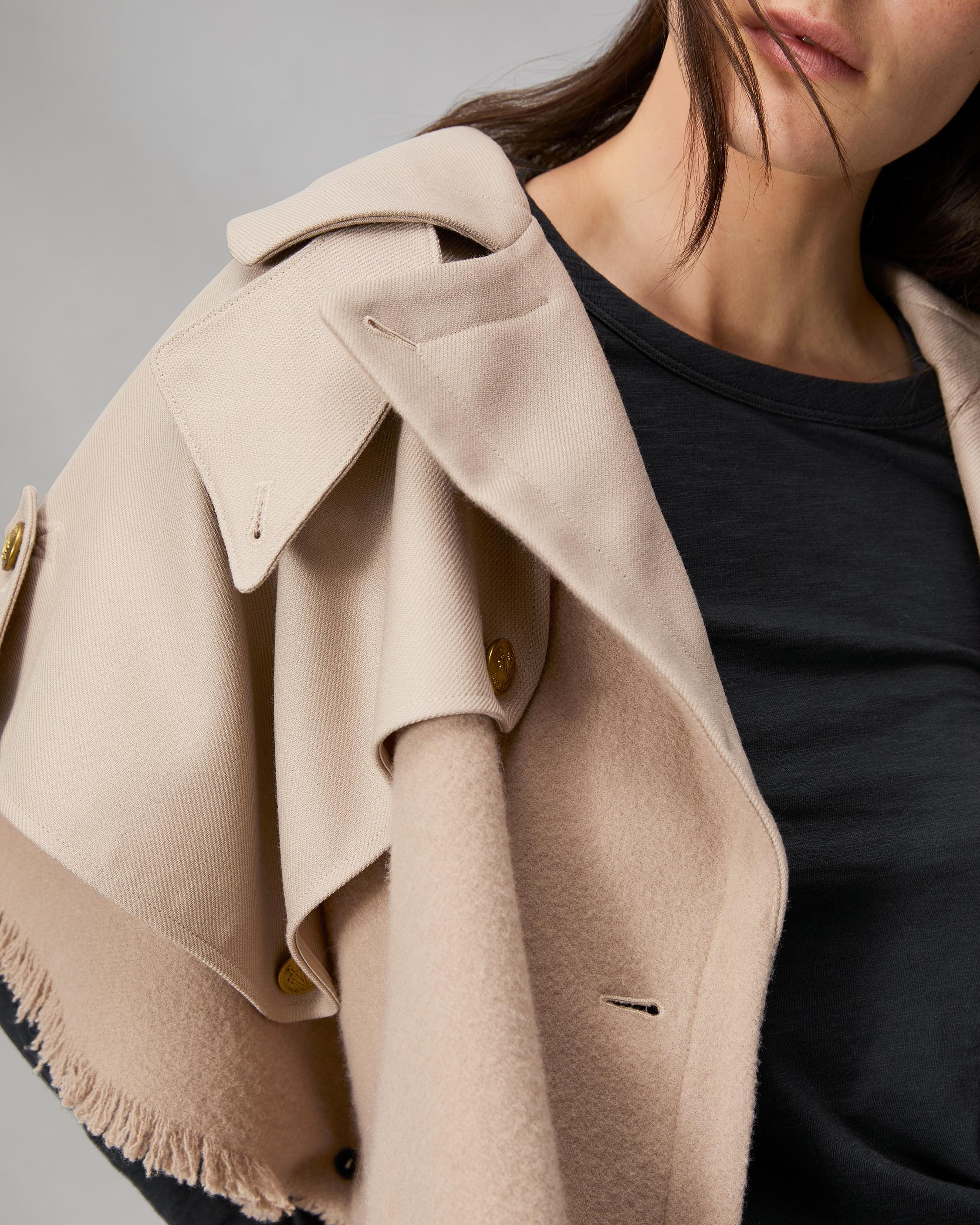 Wool Trench Poncho - 3