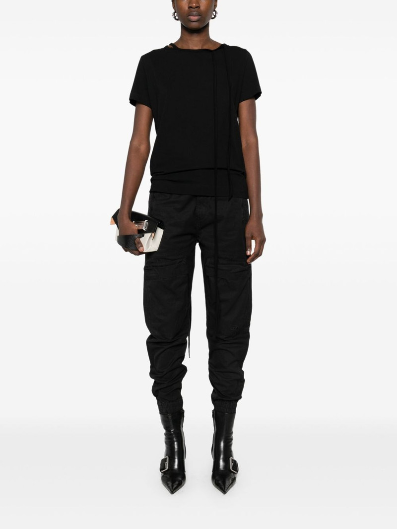 Yohji Yamamoto tie-detailed T-shirt outlook