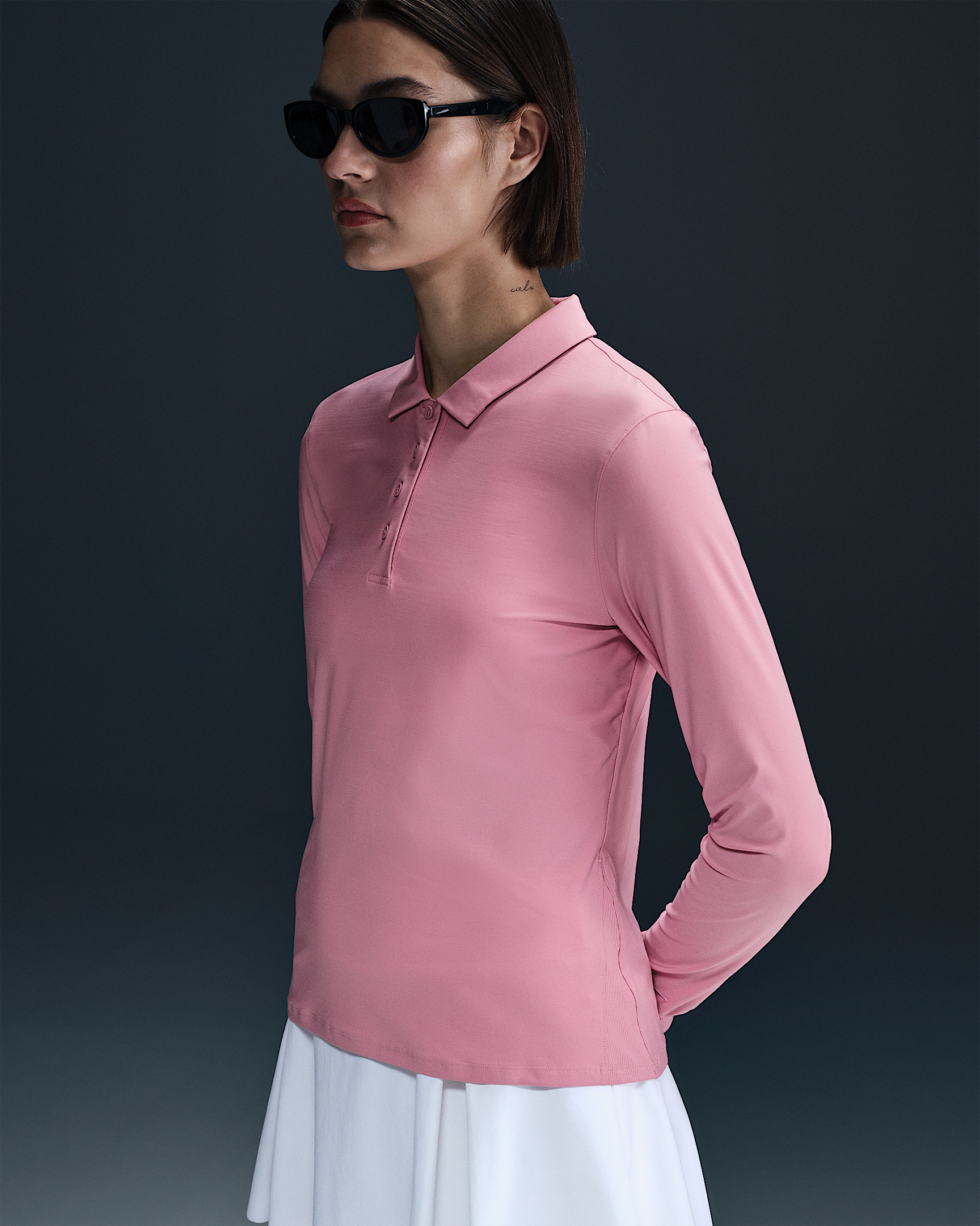 Nike Victory Women's Dri-FIT Long-Sleeve Polo - 6