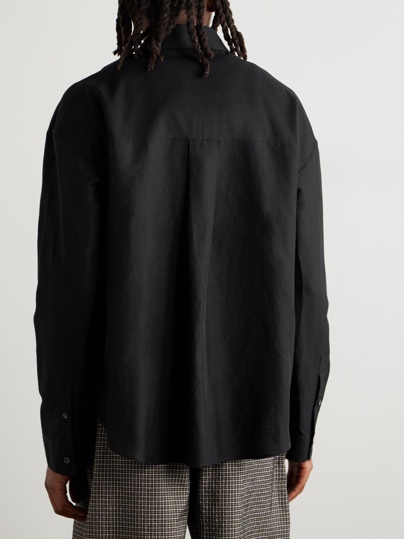+ Paula's Ibiza Logo-Embroidered Woven Shirt Black - 4