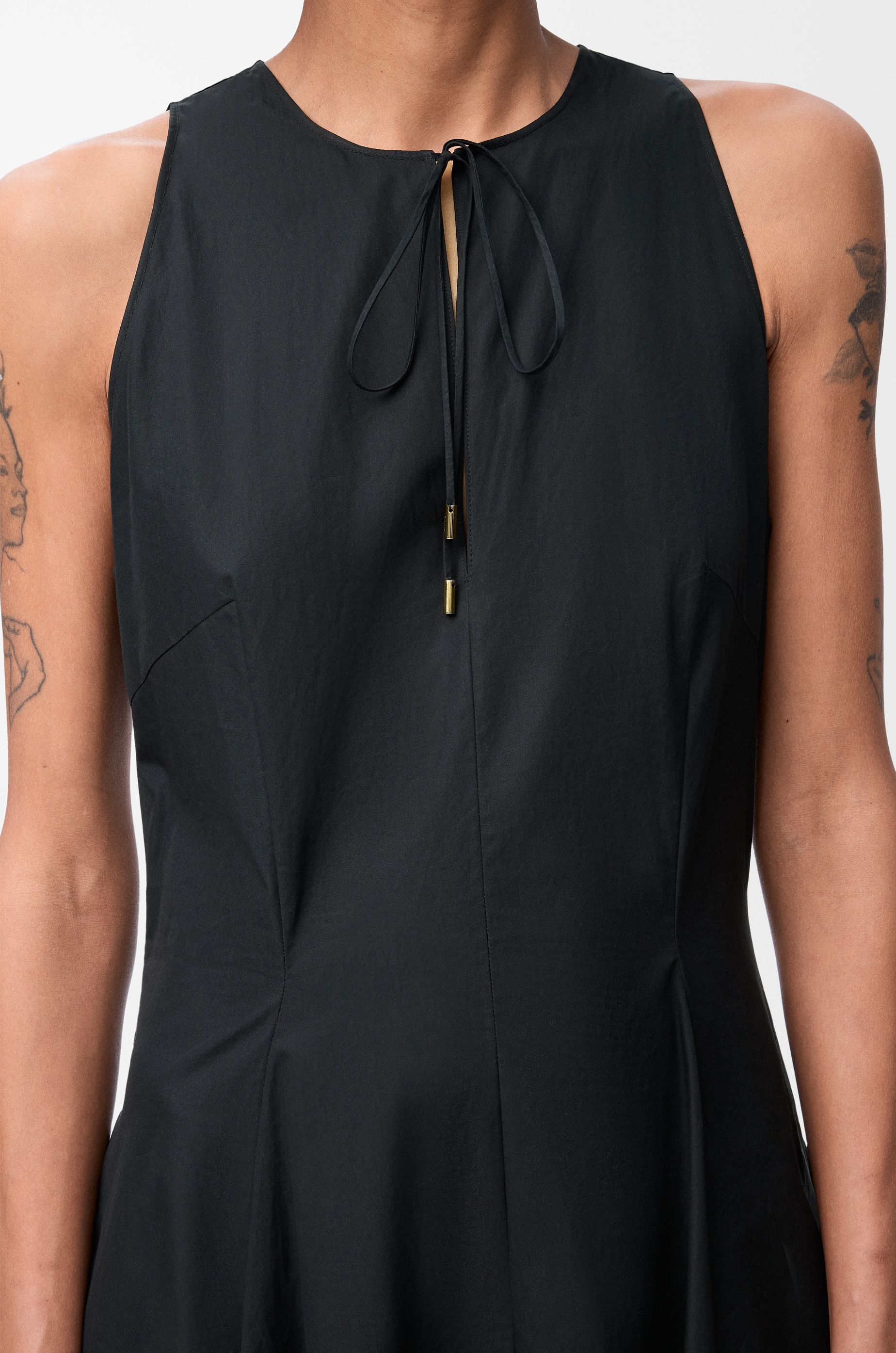 Wrap dress in cotton - 5
