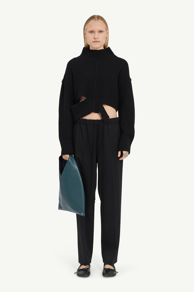 MM6 Maison Margiela Drawstring Tailoring Wool Trousers outlook