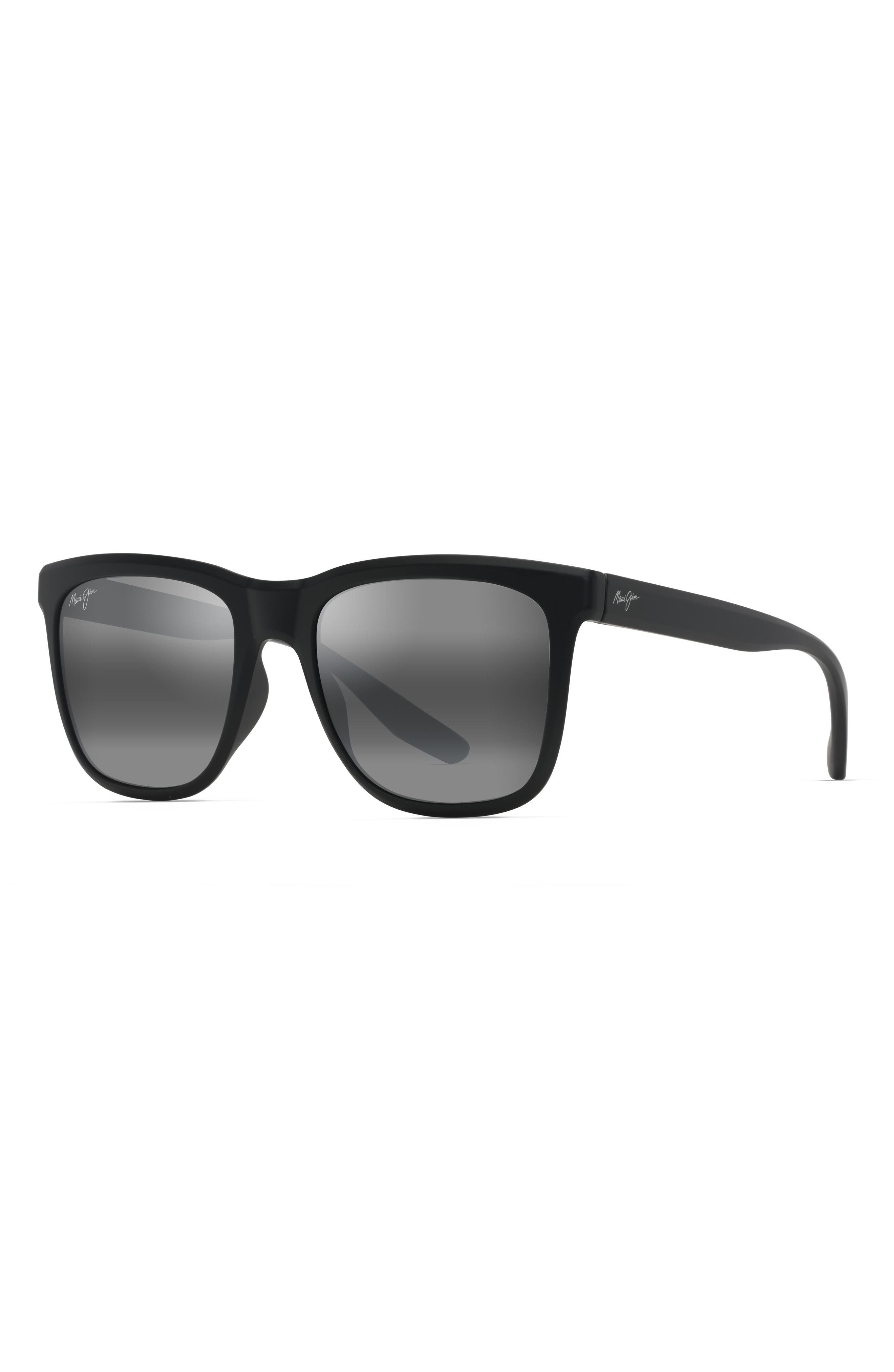 Maui Jim Pehu 55mm PolarizedPlus2® Square Sunglasses in Black at Nordstrom - 2