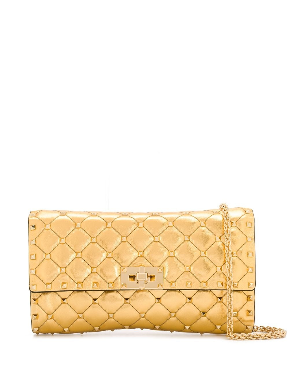 quilted Rockstud shoulder bag - 1