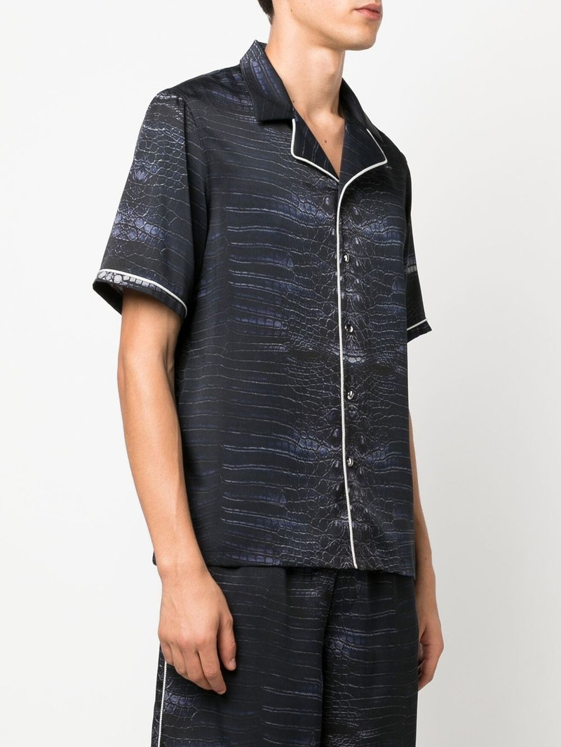 snakeskin-print short-sleeve shirt 3