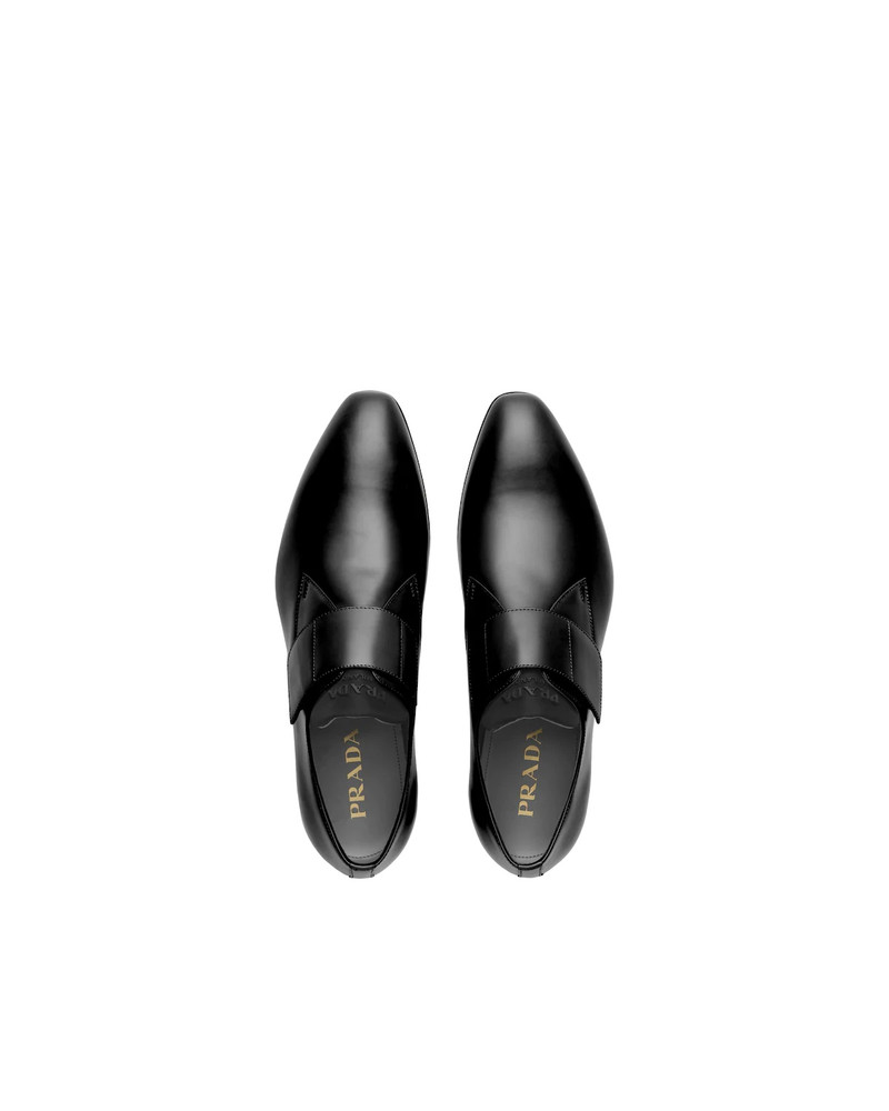 Brushed leather derby shoes 3