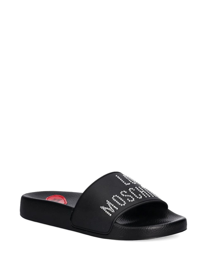 Moschino rhinestone-embellished slides outlook