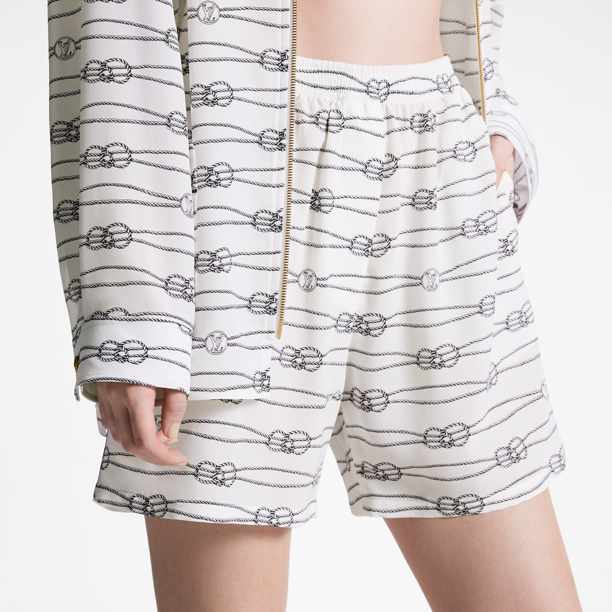 Nautical Knots Pajama Shorts - 4