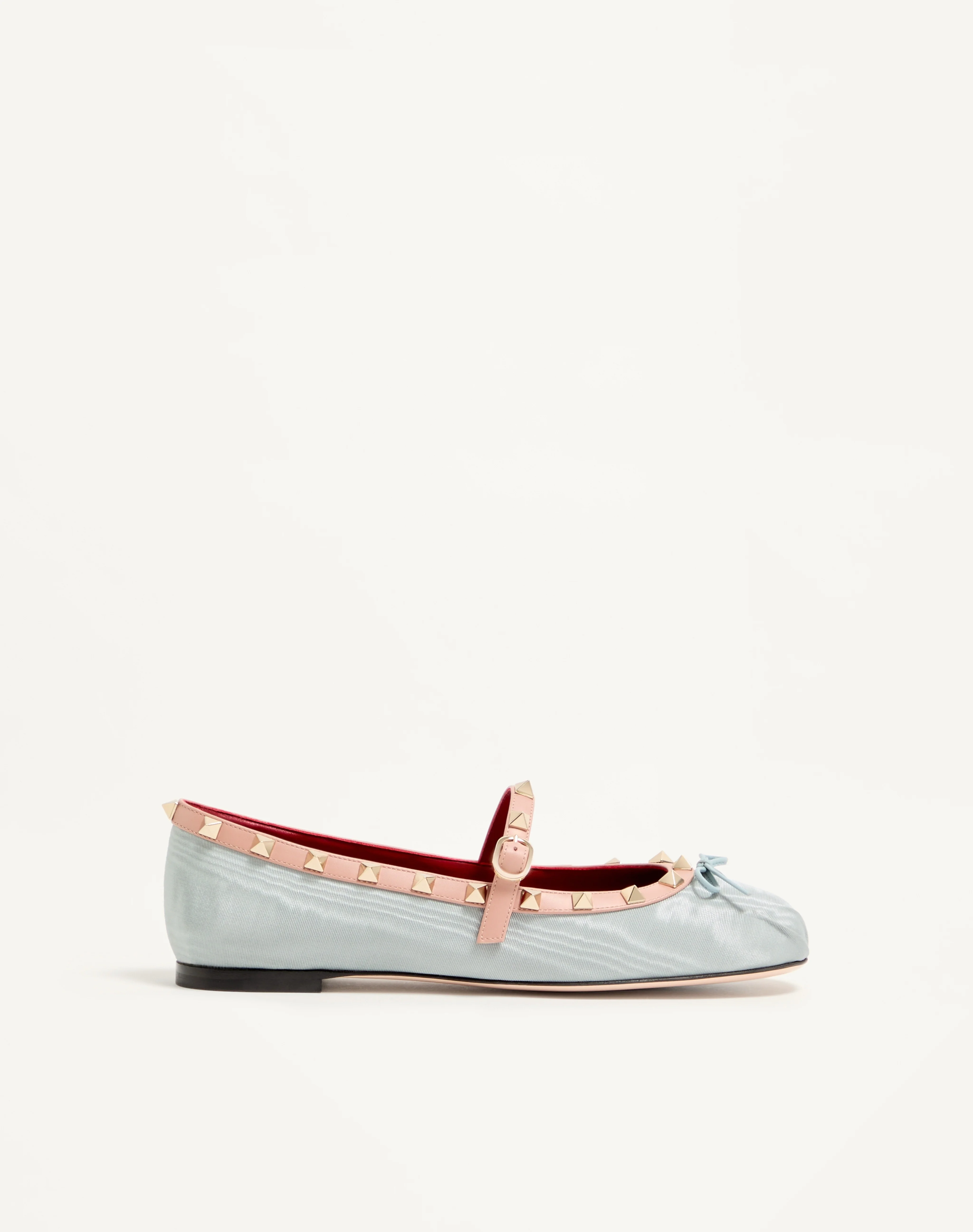 ROCKSTUD MARY-JANE BALLERINA IN MOIRÉ FABRIC 05MM - 1