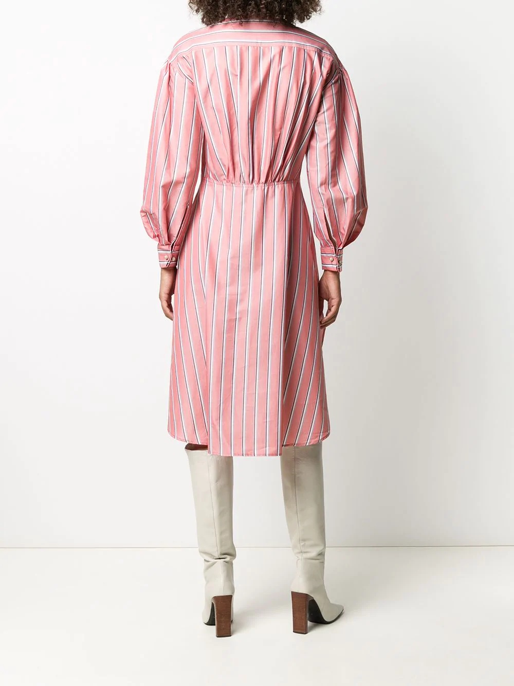 striped shirt dress  - 4