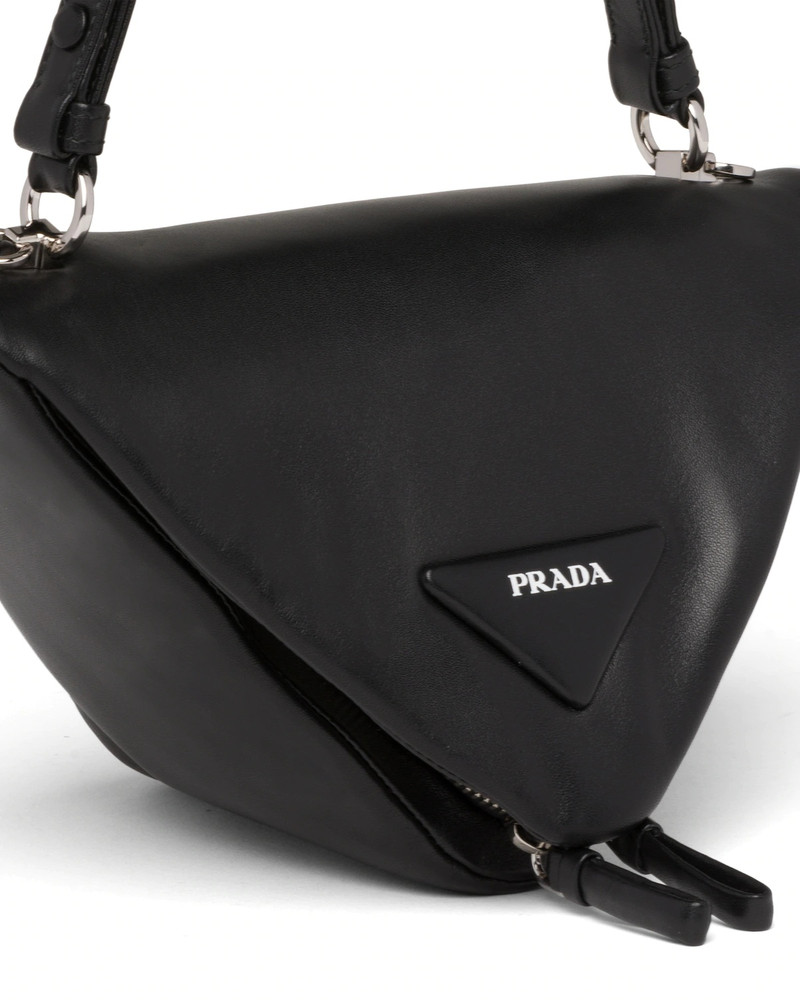 Padded nappa leather handbag 6