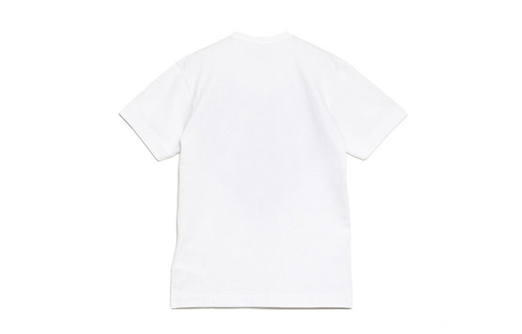 COMME des GARCONS PLAY polka dots Full Heart Short Sleeve 'White Navy' AZ-T234-051-1 - 2