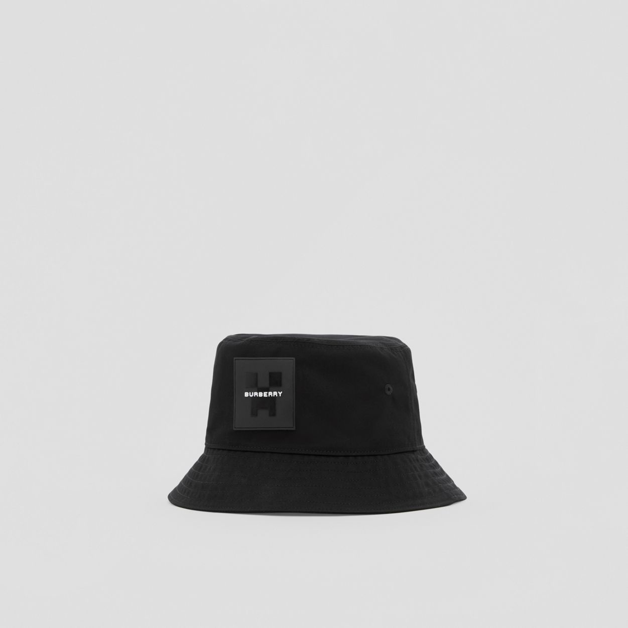 Logo Appliqué Cotton Gabardine Bucket Hat - 6