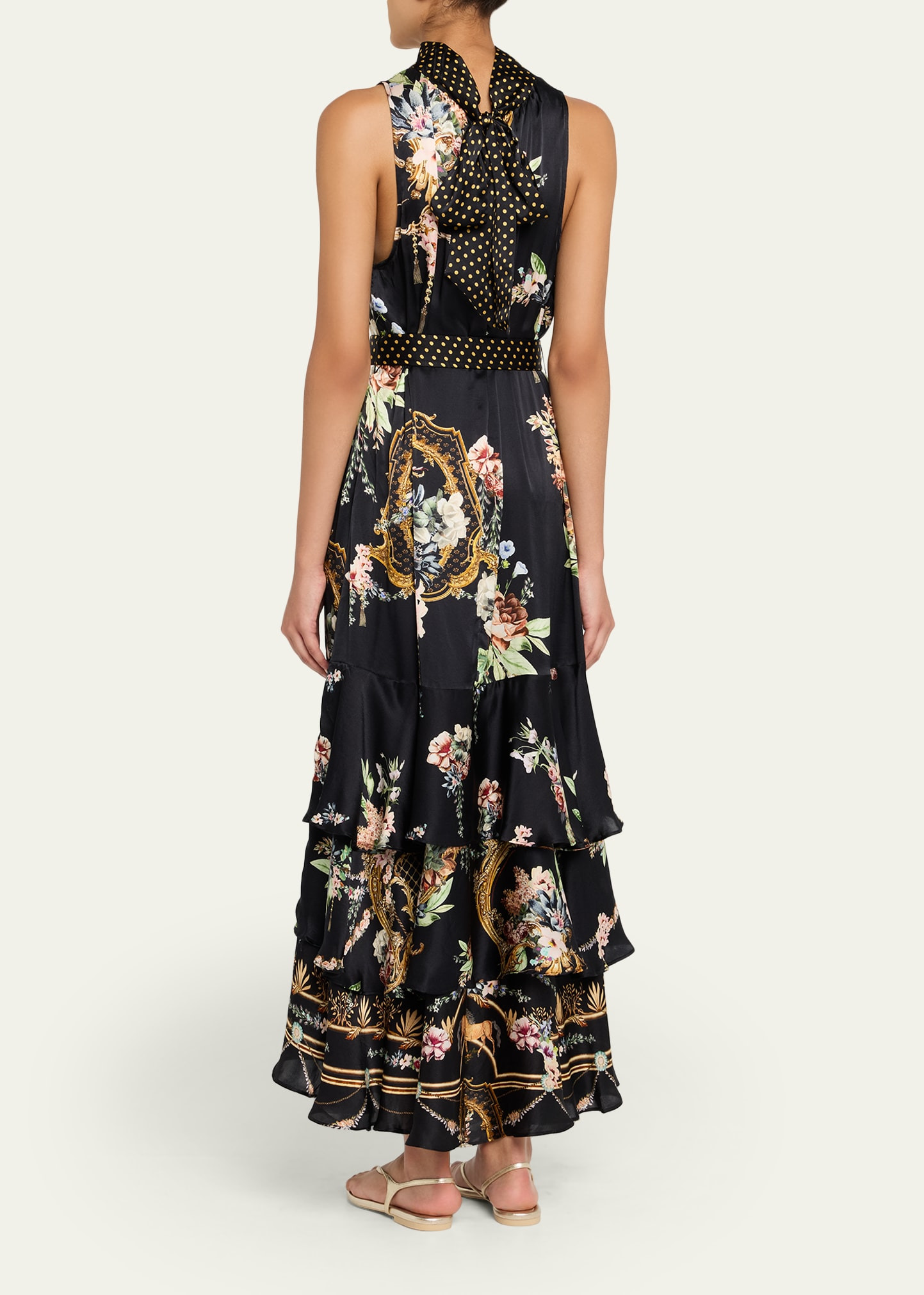 Noble Endeavours High-Neck Tiered Ruffle Dress - 3