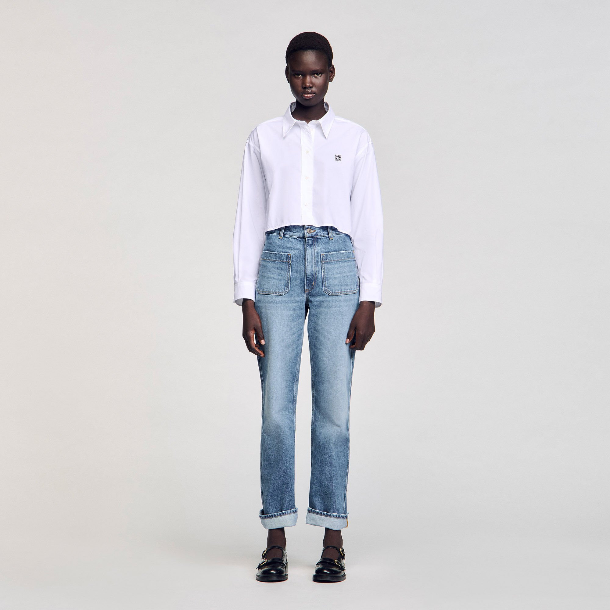 CROPPED POPLIN SHIRT - 3