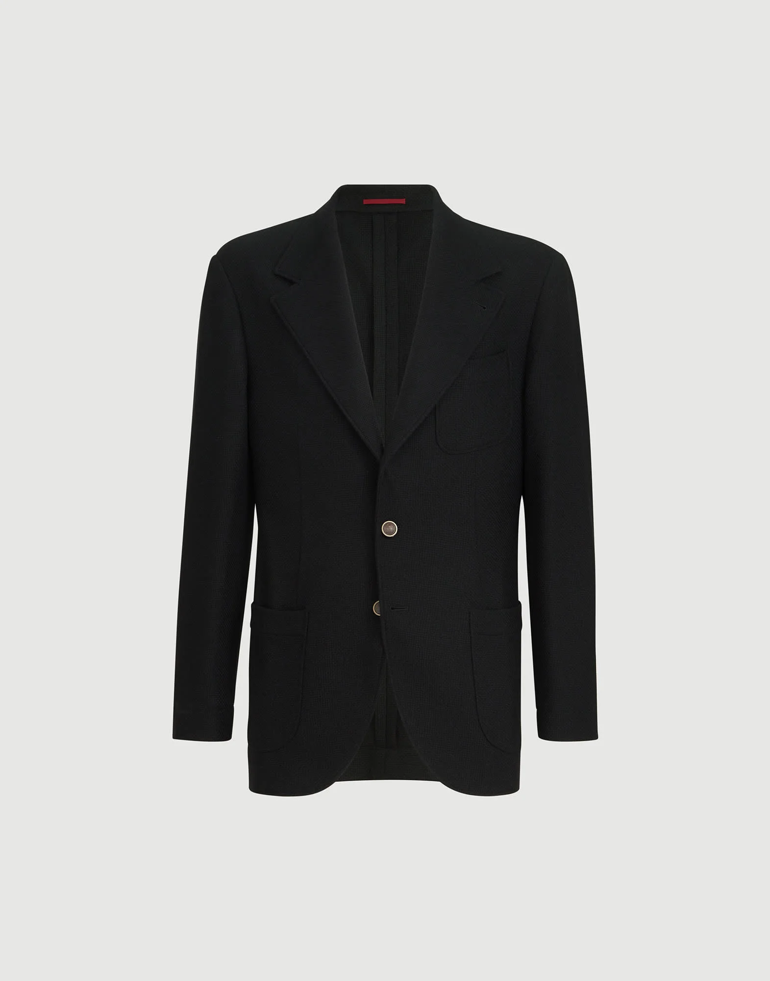Cashmere Panama deconstructed blazer with patch pockets - 1